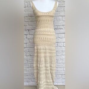 Victoria Secret Elegant Gold Sleeveless Maxi Dress